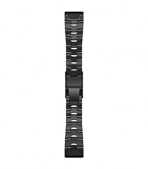 GARMIN Fenix 6X 26mm QuickFit Watch Band, Vented Titanium Bracelet with Carbon Gray DLC Coating kellarihmad