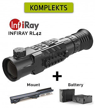 INFIRAY RL42 384×288 50Hz 4-16x IP67 2179m Wi-Fi + Battery + Mount thermal imaging sight