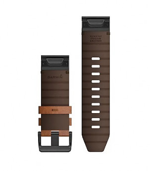 GARMIN Fenix 6X 26mm QuickFit Watch Band, Chestnut Leather kellarihmad