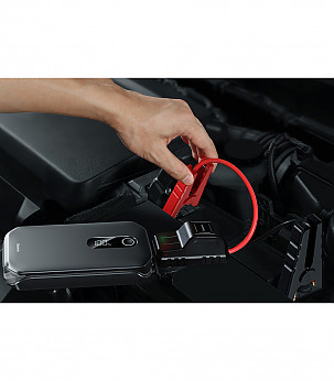 Baseus Super Energy Car Jump Starter 12000mAh, 1000A, USB (black) aksessuaarid
