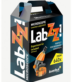 LEVENHUK Microscope for Children with Experimental Set K50 LabZZ M101 Lime Color 40x-640x mikroskoobid