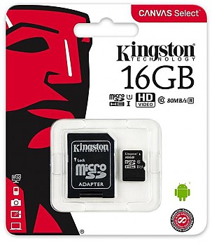 KINGSTON MEMORY MICRO SDHC 16GB UHS-I mälukaart