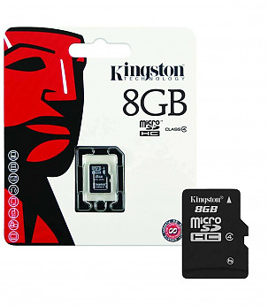 KINGSTON MEMORY MICRO SDHC 8GB Class 4 mälukaart