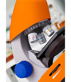 BRESSER Junior Microscope BIO 40x-640x (orange) without experiment set mikroskoobid