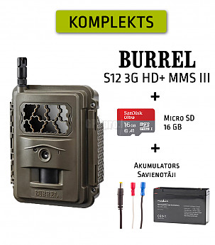 BURREL S12 HD+ MMS III + SD 16GB + Battery + Cables metsakaamerad