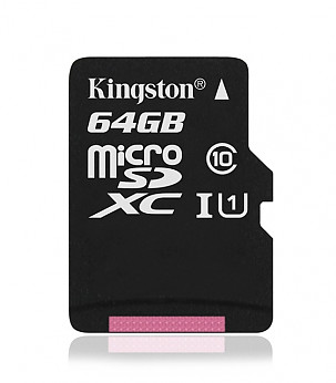 KINGSTON MEMORY MICRO SDXC 64 GB Class 10 mälukaart