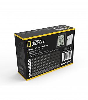 NATIONAL GEOGRAPHIC Thermo-hygrometer black 4 measurement results ilmajaamad
