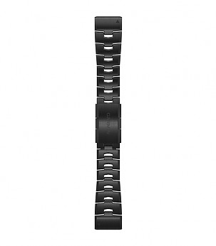 GARMIN Fenix 6X 26mm QuickFit Watch Band, Vented Titanium Bracelet with Carbon Gray DLC Coating kellarihmad