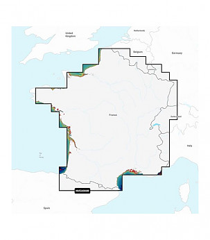 GARMIN France, Lakes & Rivers - Inland Marine Charts Garmin Navionics Vision+™ | NVEU080R | microSD™/SD™ sonari kaart